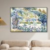 Art Remedy Golden Henri Edmond Cross - Garden at Saint Clair Impresionism Landscape Wall Art, 54" x 36", Black Frame - 2 of 4