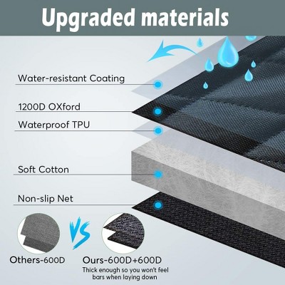 Gray Folding Camping Cot with Padded Mattress and Carry Bag