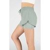 90 Degree By Reflex Womens Lux 2-in-1 Running Shorts with Drawstring - 3 of 4