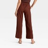 Women's Mid-Rise Wide Leg Linen Pull-On Pants - A New Day™ - 2 of 3