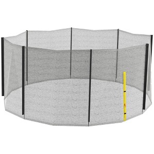 NAYSAYE Trampoline Safety Net for 14ft Round Trampoline with Zippered Entrance for Outdoor Play, Black, 167.80"*167.80"*70.80" - 1 of 4