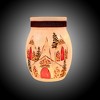 Stony Creek 4.0 Inch Christmas Chapel Pre-Lit Small Jar Christmas Lighted Glass Accent , Trees Village Snowy (1PC) - 4 of 4