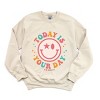 Simply Sage Market S.W.Smiley Today is Your Day Bold Smile Sweatshirt - 2 of 4