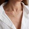 Summit Adventure 14K Gold Plated Leaf Pendant Necklace, Dainty CZ Choker for Women, Trendy Layered Jewelry Gift - 2 of 4