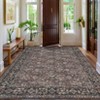 Washable Vintage Boho Area Rugs, Soft Modern Floral Runner Rug Carpet for Living Room Bedroom Dining Room Nursery Office Farmhouse Hallway Home Decor - 2 of 4