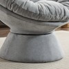 Maggift Patio Accent Chairs, Oversized Swivel Decorative Chair for Living Room, Bedroom, Gray, 37"*33.07"*31.5" - 4 of 4