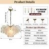 ALOADECOR Cone Shape Coastal Capiz Shells Chandelier With Antique Gold Metal - 4 of 4