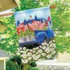 All American Truck Spring House Flag Patriotic Floral 28" x 40" Briarwood Lane - 4 of 4