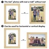 Americanflat 6" x 8" Picture Frame with Mat - Arch, Oval & Wavy Designs - Stylish Decor for Living Rooms, Dorms, Offices & More - 4 of 4