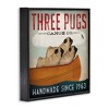 Stupell Industries Vintage Three Pugs in Canoe, 24" x 24" - 3 of 4