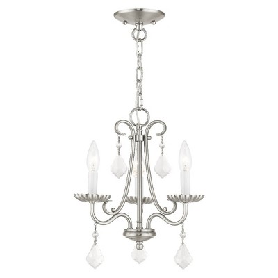 Livex Lighting Daphne 3 - Light Chandelier in  Brushed Nickel