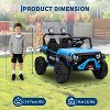 24V Ride on Toys for Big Kids,Ride on Truck with Remote Control,4WD Electric Car - 3 of 4