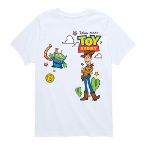 Boys' - Toy Story - Woody And Alien Western Short Sleeve Graphic T-Shirt - 1 of 4