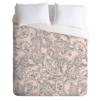 Full/Queen Gabriela Fuente Light Paisley Comforter Set - Deny Designs