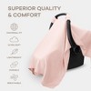 Comfy Cubs Baby Car Seat Cover - Infant Car Seat Cover for Sun with Large Size Car Seat Canopy - 3 of 4