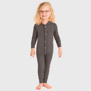 City Threads USA-Made Kids' Soft & Cozy Thermal Union Suit - Boys/Girls/Infants/Toddlers One-Piece Christmas Outfit - 1 of 4
