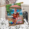 Beach Time Santa Christmas House Flag Nautical Tropical 28" x 40" Briarwood Lane - 4 of 4