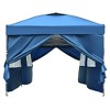 10x20/10x30 Pop Up Canopy with Sidewalls, Outdoor Canopy Tent Heavy Duty Wedding Party Tent with Wheeled Bag, White/Khaki/Navy/Blue-ModernLuxe - 3 of 4