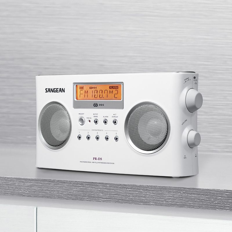 Sangean® PR-D5 FM-Stereo/AM Portable Digital-Tuning Radio, 5 of 7