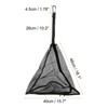 Unique Bargains Picnics BBQ Camping Outdoor Triangle Mesh Hanging Storage Net Bags Black 2 Pcs - 2 of 4