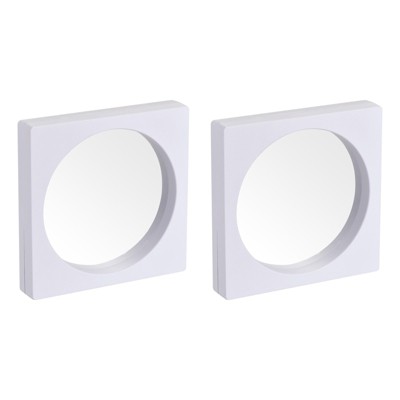 Unique Bargains TPU film 3D Square Shape Jewelry Display Box 2 Pcs