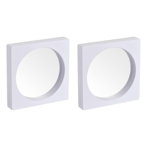 Unique Bargains TPU film 3D Square Shape Jewelry Display Box 2 Pcs - 1 of 4