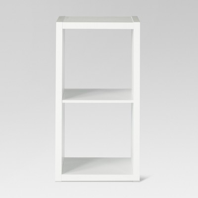 target white shelving unit