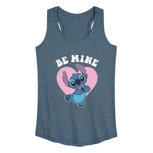 Women's - Lilo and Stitch - Be Mine Graphic Racerback Tank - 1 of 4