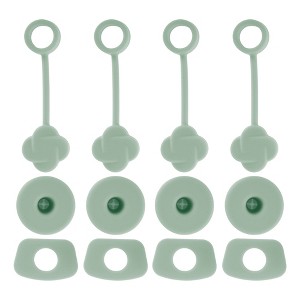 Unique Bargains Dust-Proof 30oz Straw Cover 4 Set - 1 of 4