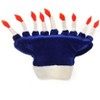 HalloweenCostumes.com    Happy Chanukah Plush Hat, White/Blue/Orange - 3 of 4