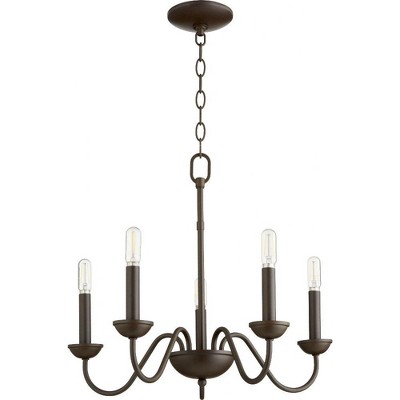 Quorum Lighting 5 - Light Chandelier in  Oiled Bronze