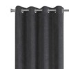 Monarch Specialties Curtain Panel 2Pcs Set  Room Darkening Grommet Living Room Bedroom Kitchen Micro Suede Polyester Grey Contemporary Modern - 3 of 4