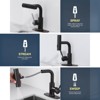 WOWOW 11.3 in. Single Handle Pull Down Sprayer Kitchen Faucet with Advanced Spray - 3 of 4