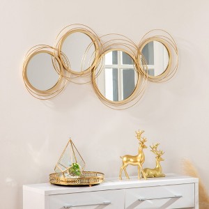 Spassway 22" x 42" Versatile Decorative Mirror Wall Art for Bathroom Living Room Bedroom Entryway Office Home and Office Decor Gold Available - 1 of 4