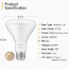 Can Light Bulbs, Warm White 2700K, BR30 LED Recessed Lights for Ceiling, 65W Equivalent, Dimmable, 6-Pack, SHINESTAR - 2 of 4