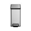 EKO 6L Ecocasa 2pk Vertical Step Trash Can Set: Stainless Steel, Kitchen Step-On with Lid, Indoor, Silver, 6 Liter Capacity - 3 of 4