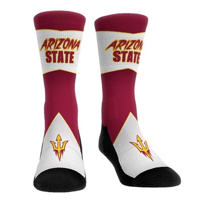 NCAA Arizona State Sun Devils Adult Battle Call Crew Socks - L/XL