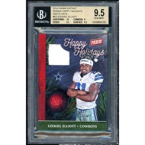 Ezekiel Elliott 2016 Panini Instant Rookie happy Holidays Santa hats #EE BGS 9.5 - 1 of 2