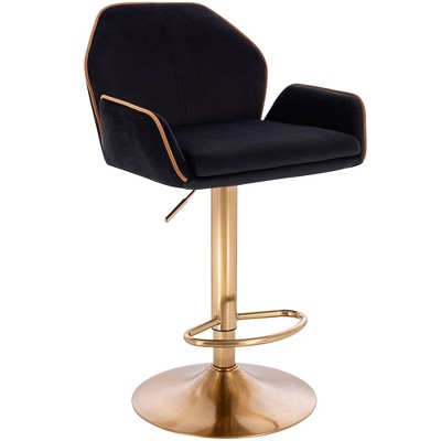 Modern Home Luxe Tesla Contemporary Adjustable Height Counter/Bar Stool with 360° Rotation