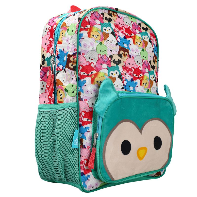 Squishmallows Winston The Owl Plush Pocket Youth Backpack, 3 of 6