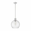 Margo Mid-Century Modern Pendant Light - Sleek White Glass Globe, 100W, Dimmable, Dry Rated - 2 of 4