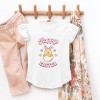 The Juniper Shop Hoppy Easter Chick Colorful Toddler Flutter Sleeve Tee - 2 of 2