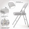 2 Pack Beige Folding Chairs With Padded Cushion and Back, Folding Chairs for Outside - 3 of 4