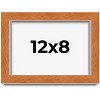 PosterPalooza | Photo Size Flat Brown Picture Frame - UV Acrylic, Foam Board Backing, Hanging Hardware - 2 of 4