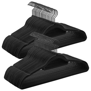 SONGMICS Non-Slip Velvet Hangers Clothes Hanger with Swivel Hook Space Saving for  Coat Pant Tie - 1 of 4