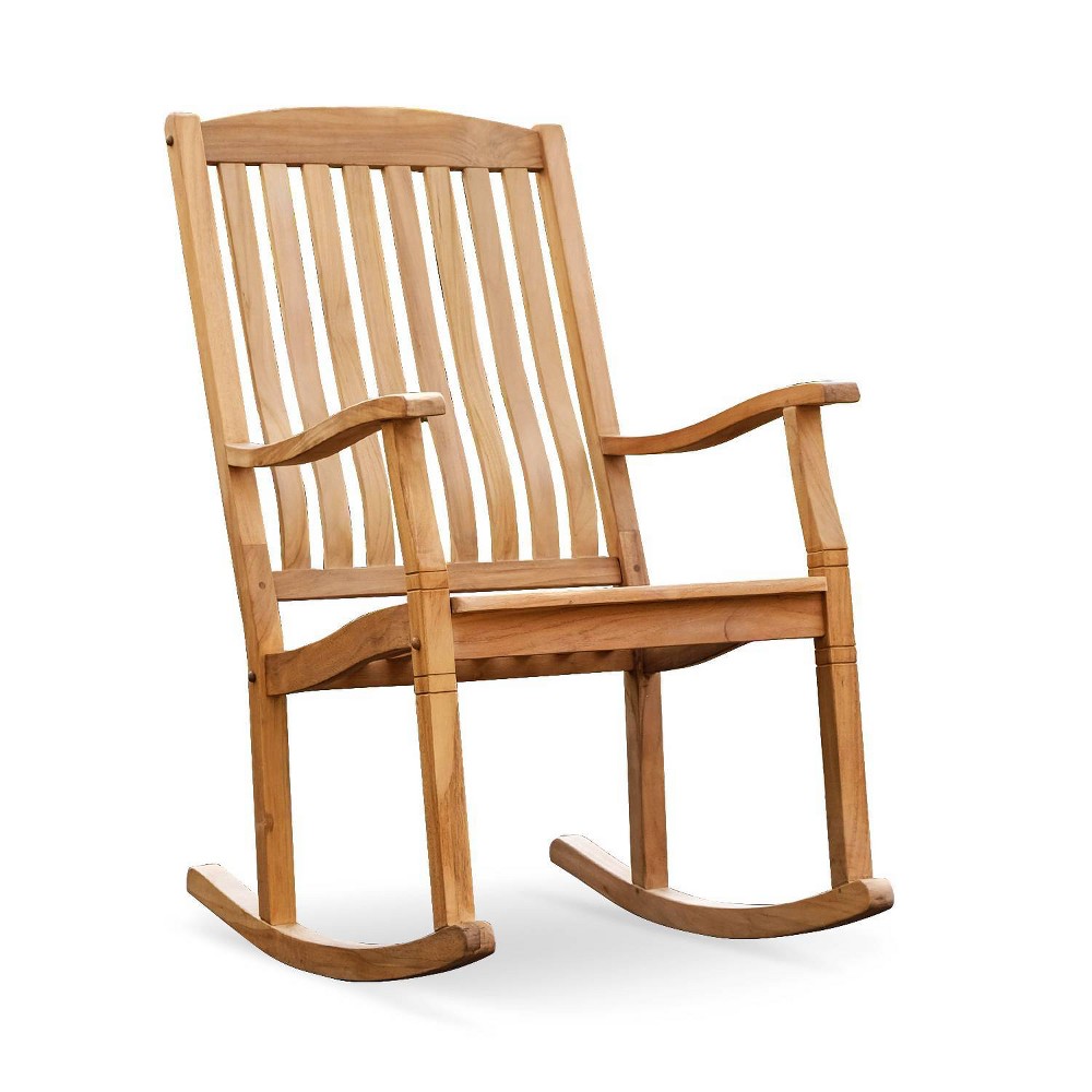 Sherwood Teak Patio Rocking Chair - Natural Teak - Cambridge Casual