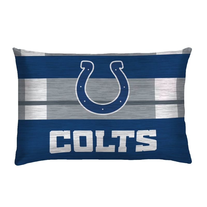NFL Indianapolis Colts Heathered Stripe Queen Bed in a Bag - 3pc, 3 of 4