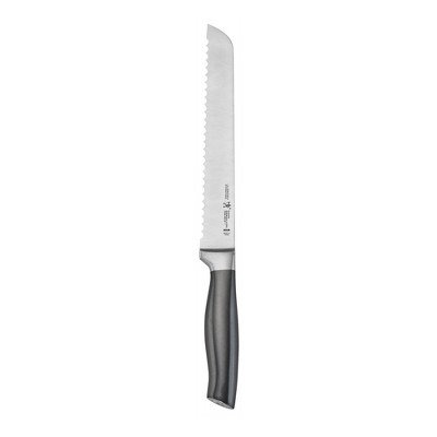 HENCKELS Graphite 13-Piece Knife Set with Block, Kitchen Knife Sharpener, Chef Knife, Steak Knife, Black, Stainless Steel
