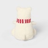 7" Polar Bear with Scarf Stuffed Animal - Gigglescape™: Holiday Theme, 1 Year+ - 3 of 3
