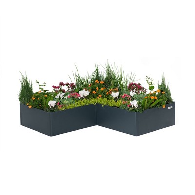 Vego Garden Tall Modern Outdoor Raised Bed Metal Outdoor Planter Box